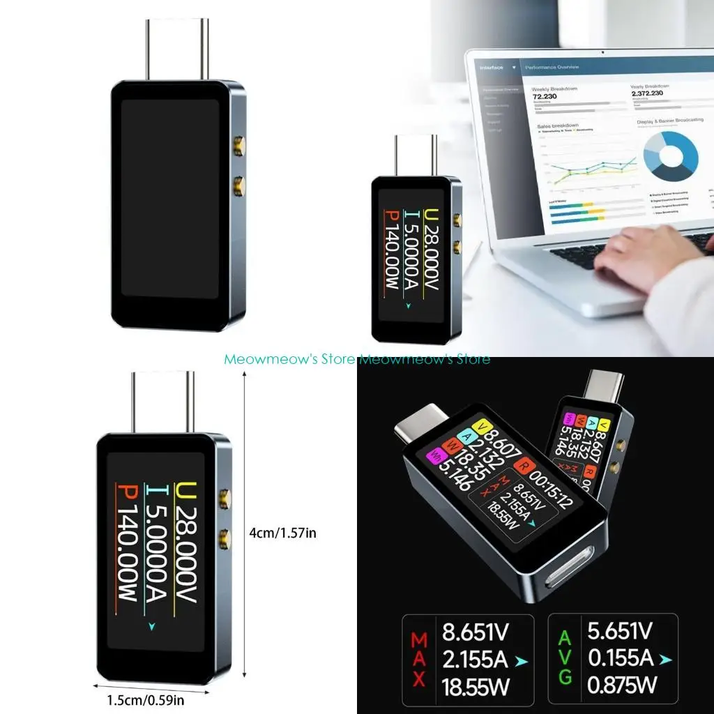 

W91A простые в использовании напряжения типа C и измеритель тока для комплексного тестирования питания