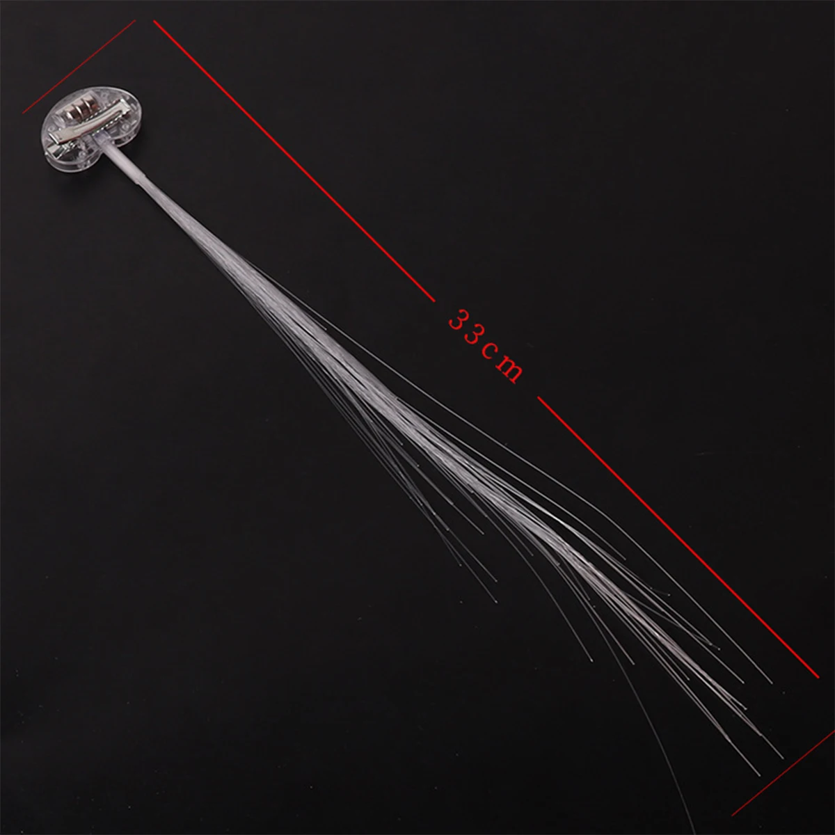 Aleatória Cor Brilhante Cabelo Luz Trançada Extensões de Decoração das Mulheres Hairpin Extensão Clipper Trança Óptica Flexível Bonito