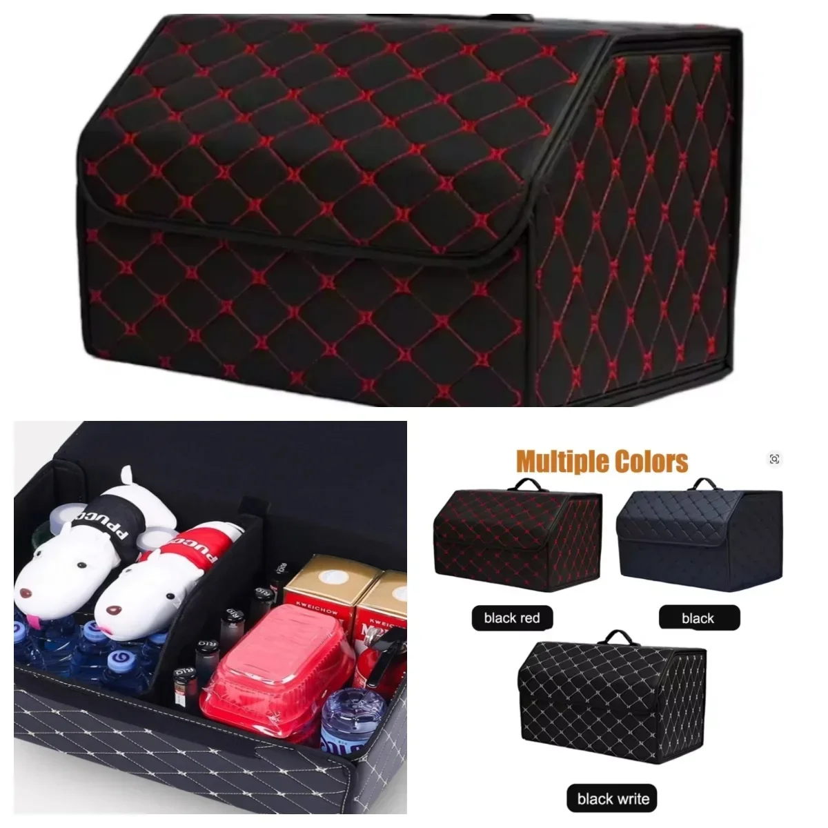 

Folding Multifunctional Car Storage Box Interior Organizer - Versatile Vehicle Storage for Auto Organization