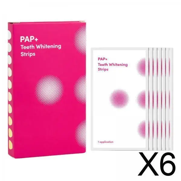 

6x средство для удаления полосок для отбеливания зубов для взрослых, простота в использовании для свиданий, офиса, дома, PAP