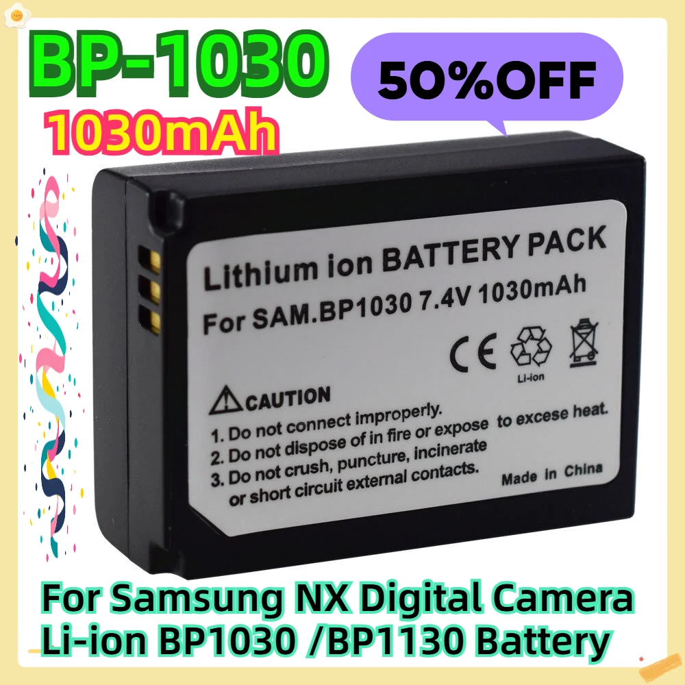 

For Samsung NX Digital Camera Li-ion 7.4v BP1030 /BP1130 Battery