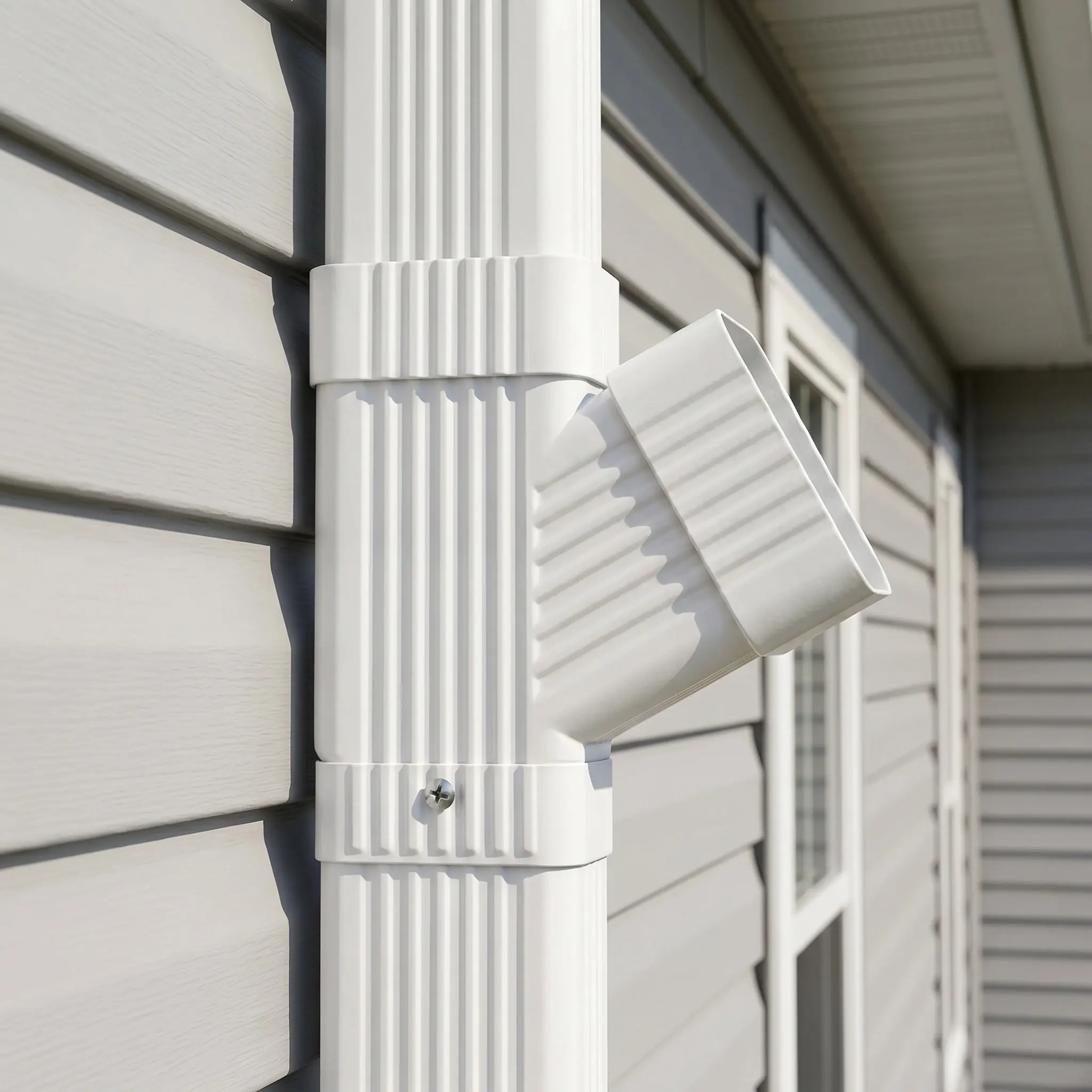 Gutter Rain Diverter For Gutter Downspout Extension Builder Connector 97X3 Rainwater Drainage Fitting Residential