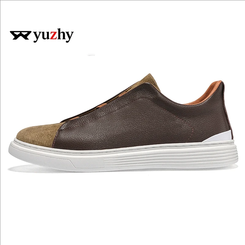 

Мужские повседневные туфли из натуральной кожи на шнуровке, удобные кроссовки для прогулок, активного отдыха, деловых встреч и повседневной носки