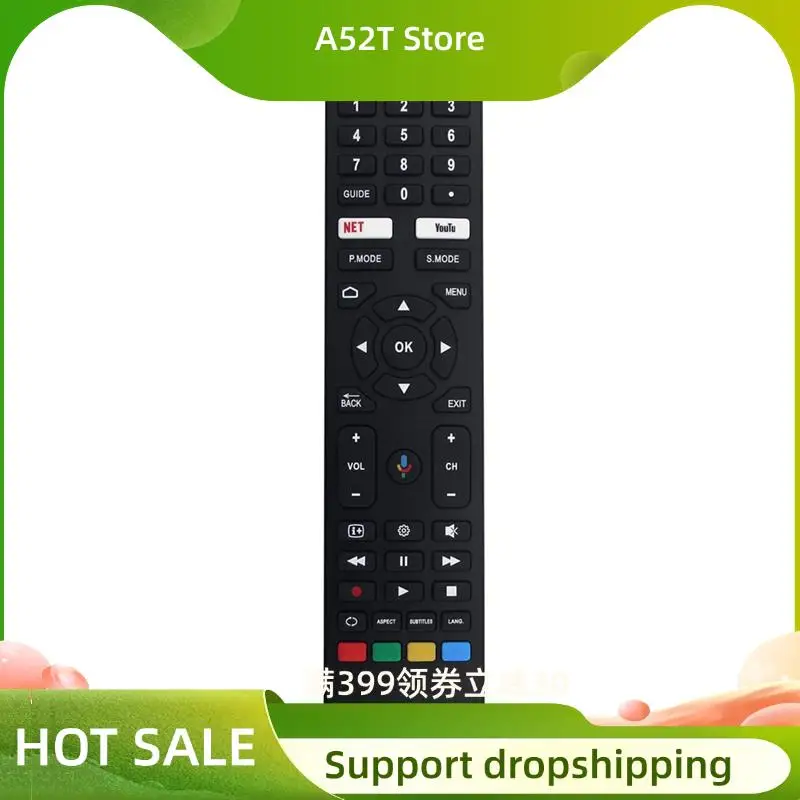 A52T RC-NZ Remote Control Replacement For VEON Smart 4K UHD LED HDTV Android TV No Voice Included