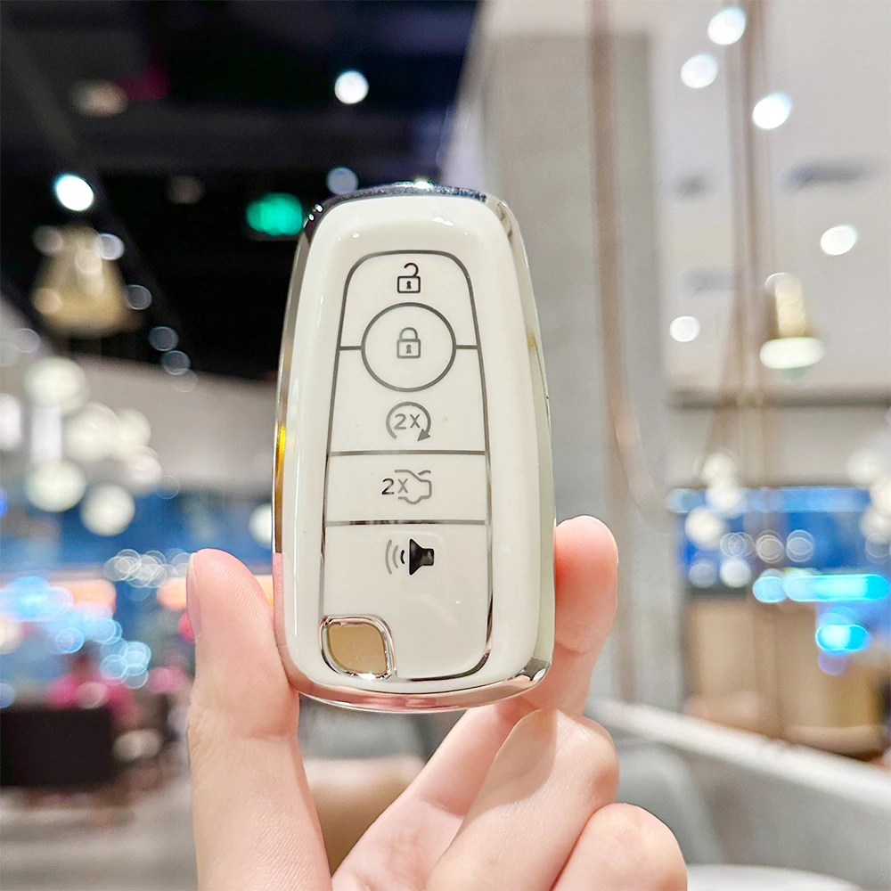 Car Remote Key Case for Ford Fusion Mustang Explorer F150 F250 F350 EcoSport Edge S-MAX Ranger Full Cover Fob Auto Accessories