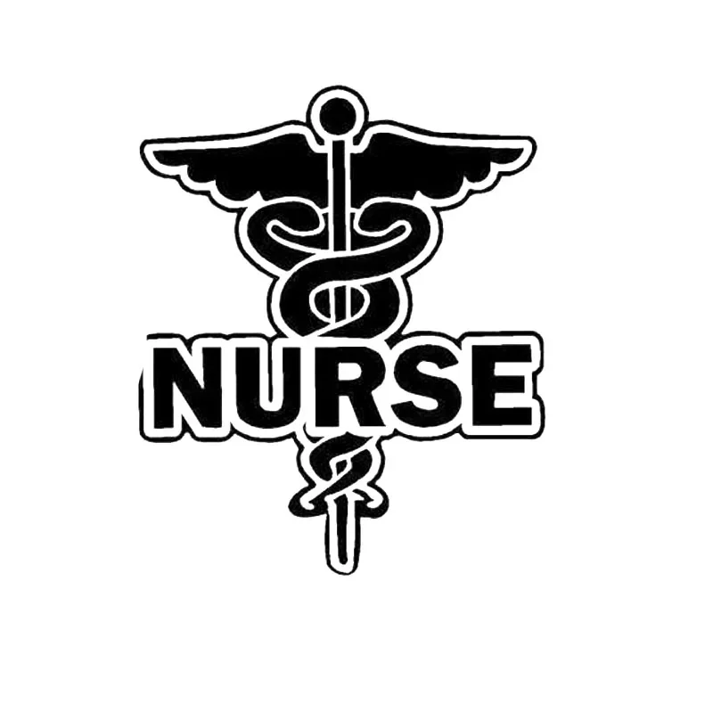 

WHITE Nurse Hospital Personality Car-styling Car Sticker Sunscreen Waterproof Decal Auto Accessories Vinyl,16cm*13cm