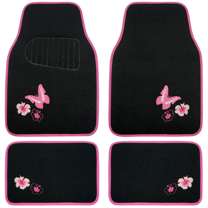 Universal Fit 4pcs  Car Floor Mat Waterproof Foot Pads Protector For Spills, Dog, Pets, Anti-slip Front And Rear Mats