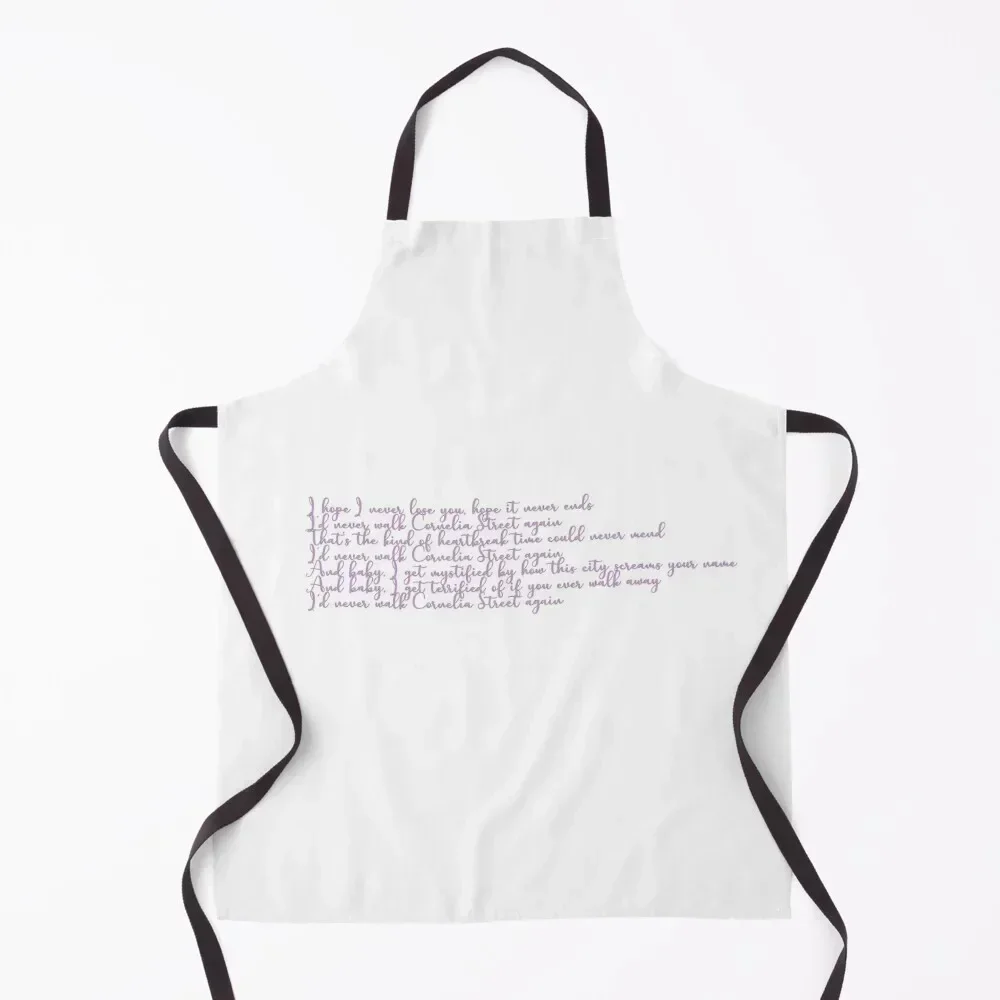 

Cornelia Street Chorus Apron For Man Haircut Sexy Things For Kitchen custom women's kitchen Apron
