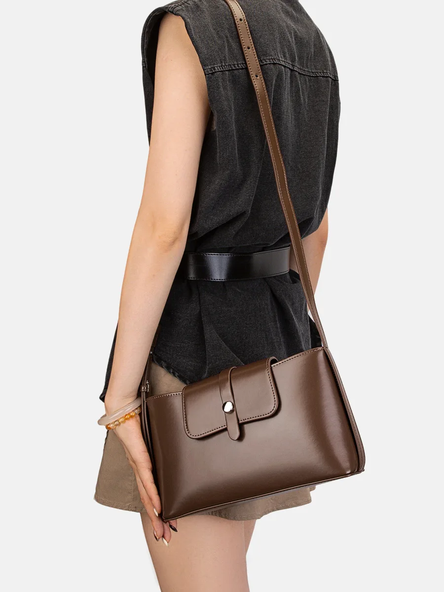 

Underarm Bag Women's Genuine Leather-Feel Shoulder Bag Fashionable Versatile Crossbody Bag Soft