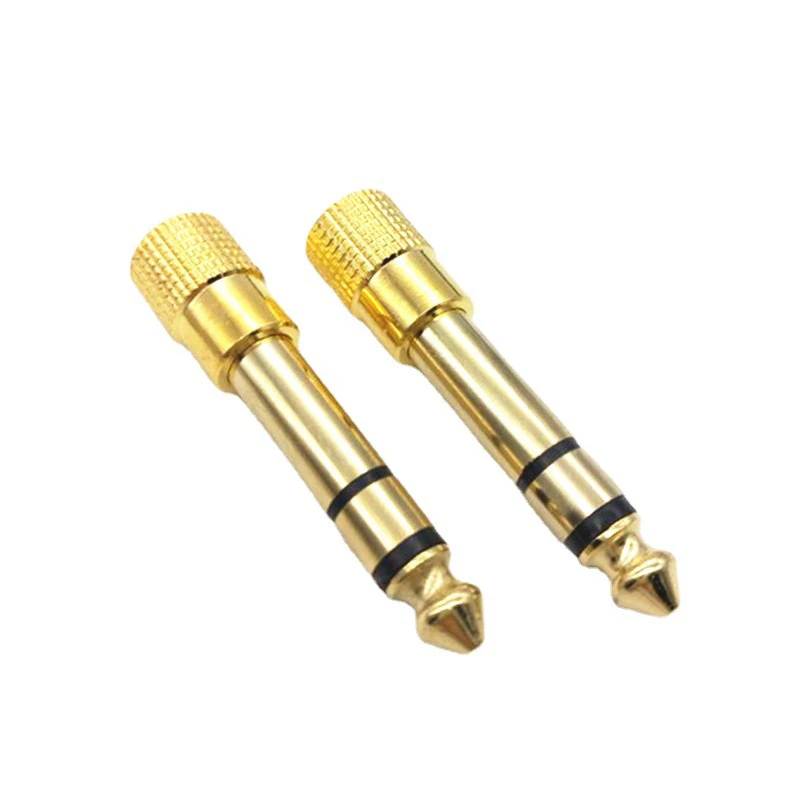 6.35MM maschio a 3.5MM femmina Jack 3.5 connettore altoparlante adattatore Audio 3.5jack Aux convertitori per altoparlante Jack per chitarra 6.35