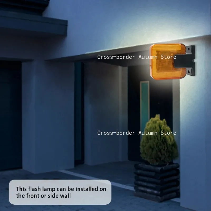 Universal 12V-256V 220V 12V 24V LED Signal Alarm Light Strobe Flashing Light Wall Mount Emergency Warning Lamp
