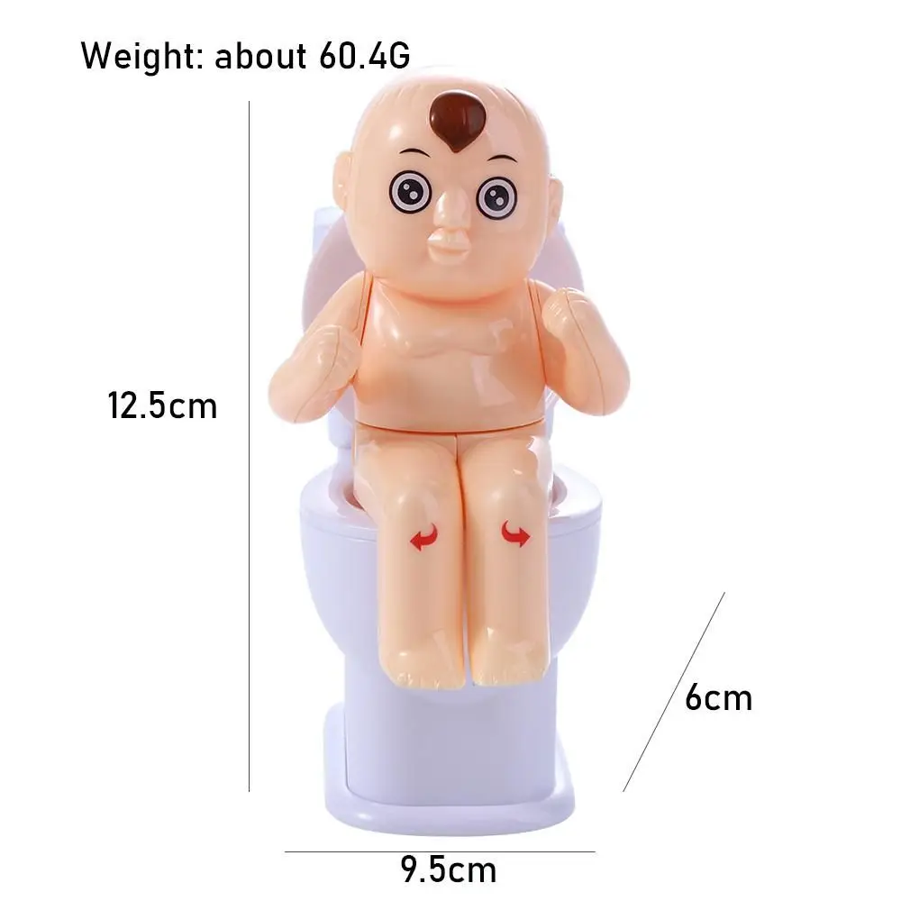

Funny Humanoid Doll Cartoon Patterns Tricky Toys Water Spray Toy Mini Sprinkler Toilet Squirt Joke Toy Toilet Pee Boy