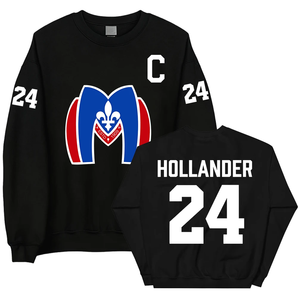 Llya Rozanov 81 سترة منافسة ساخنة بياقة دائرية شين هولاندر 24 هنتر 21 بلوفر مونتريال ميتروس بوسطن رايدرز ملابس #3