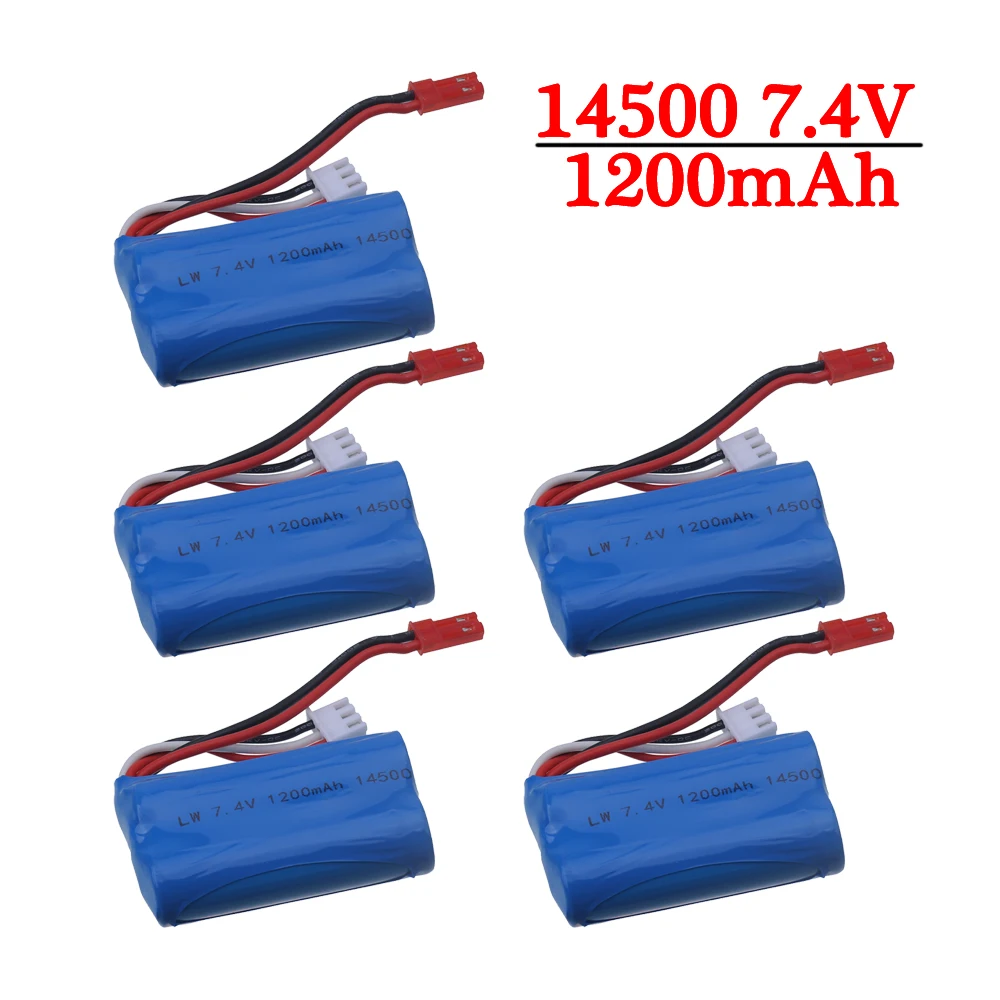 

(in stock) 14500 7.4v 1200mah high-capacity lithium battery For remote control model helicopter car boat toys Accessories