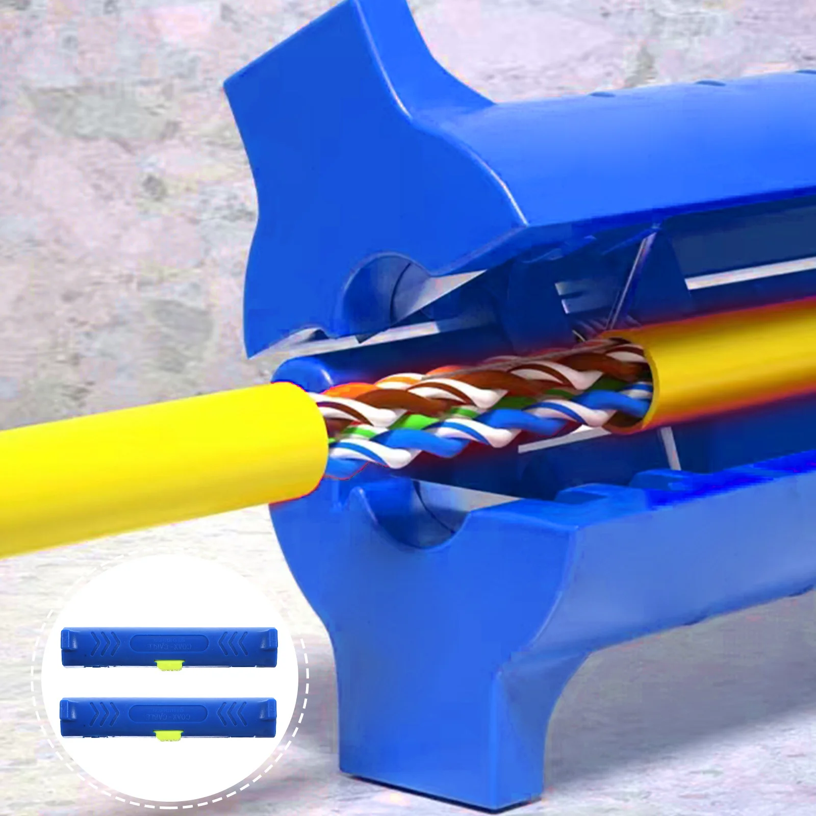 

2Pcs Wire Stripping Tool Professional Electrical Wire Stripper Automatic Cable Stripper for Automotive DIY Crimping Tool Kit