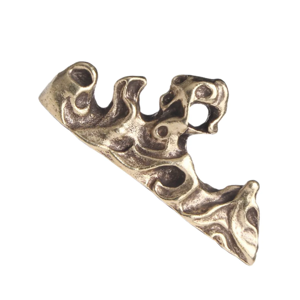 

1Pcs Rockery Durable Brass Chinese Calligraphy Brush Holder Pen Rack Ink Brush Stand Decorative Pen Holder for Desk