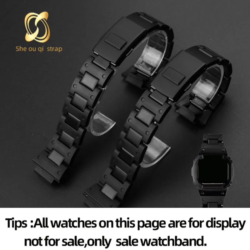 16mm Convex Light Plastic Steel WatchStrap For Casio DW5600/5610 GA-2100 GW-M5610/DW-6900 Bracelet Interface Watchband