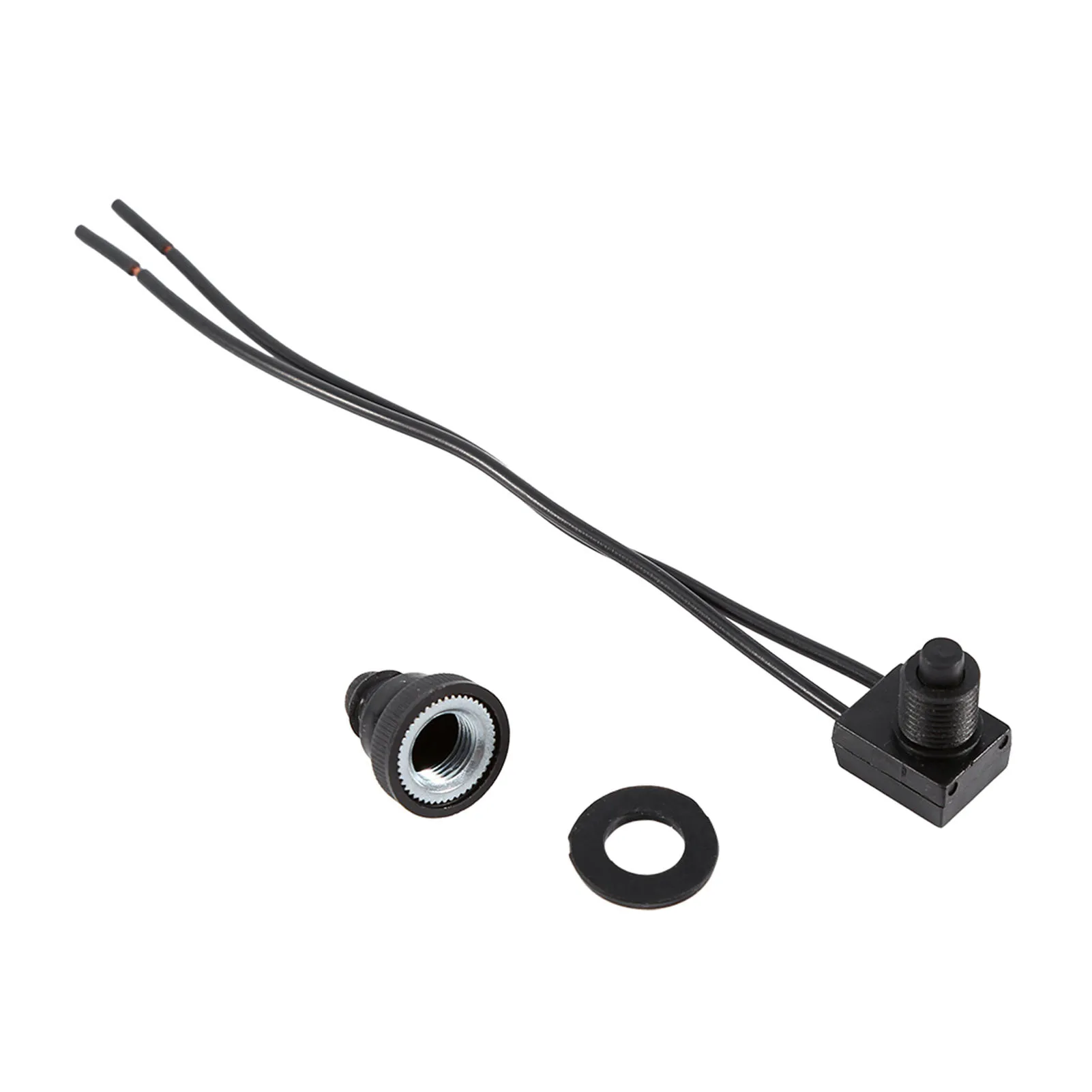 4 بوصة يؤدي للدراجات النارية قطب واحد 12 فولت زر ضغط مقاوم للماء على إيقاف مع سلاسل 4 بوصة لسيارة دراجة نارية #3