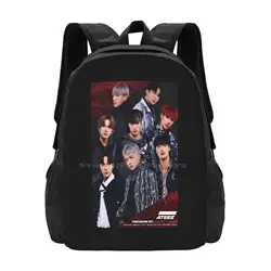 Ateez Kpop Hot Sale Schoolbag Backpack Fashion Bags Kpop Band Ateez Kpop Hongjoong Seonghwa Wooyoung Choi San Song Mingi Yunho