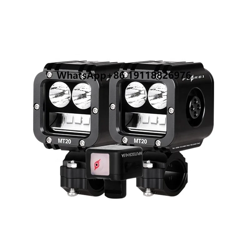 

MT20 1.25 Inch LED Spotlight Motorcycles 12V Engine Guard Cool Warm White Auxiliary Driving Lights Yellow 6000K Color