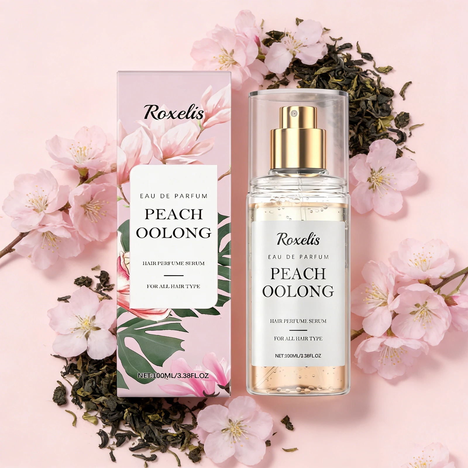 

Roxelis 100ml Peach Oolong Tea Women's Fragran Natural Fruit Fragrance with Pheromones Fresh Long-Lasting Sweet Charm for Dating
