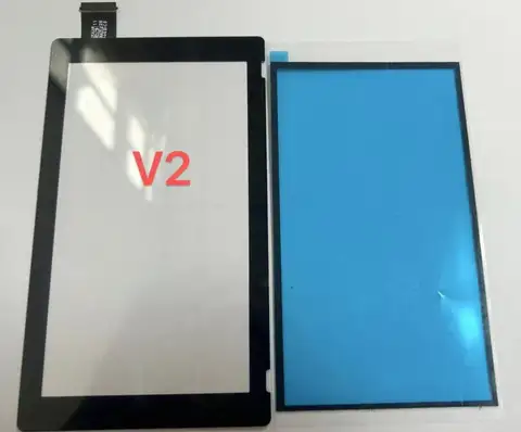 Original Replacement for NS Nintend Switch V1 or V2 LCD Touch Screen Digitizer +Adhesive Strips Sticker