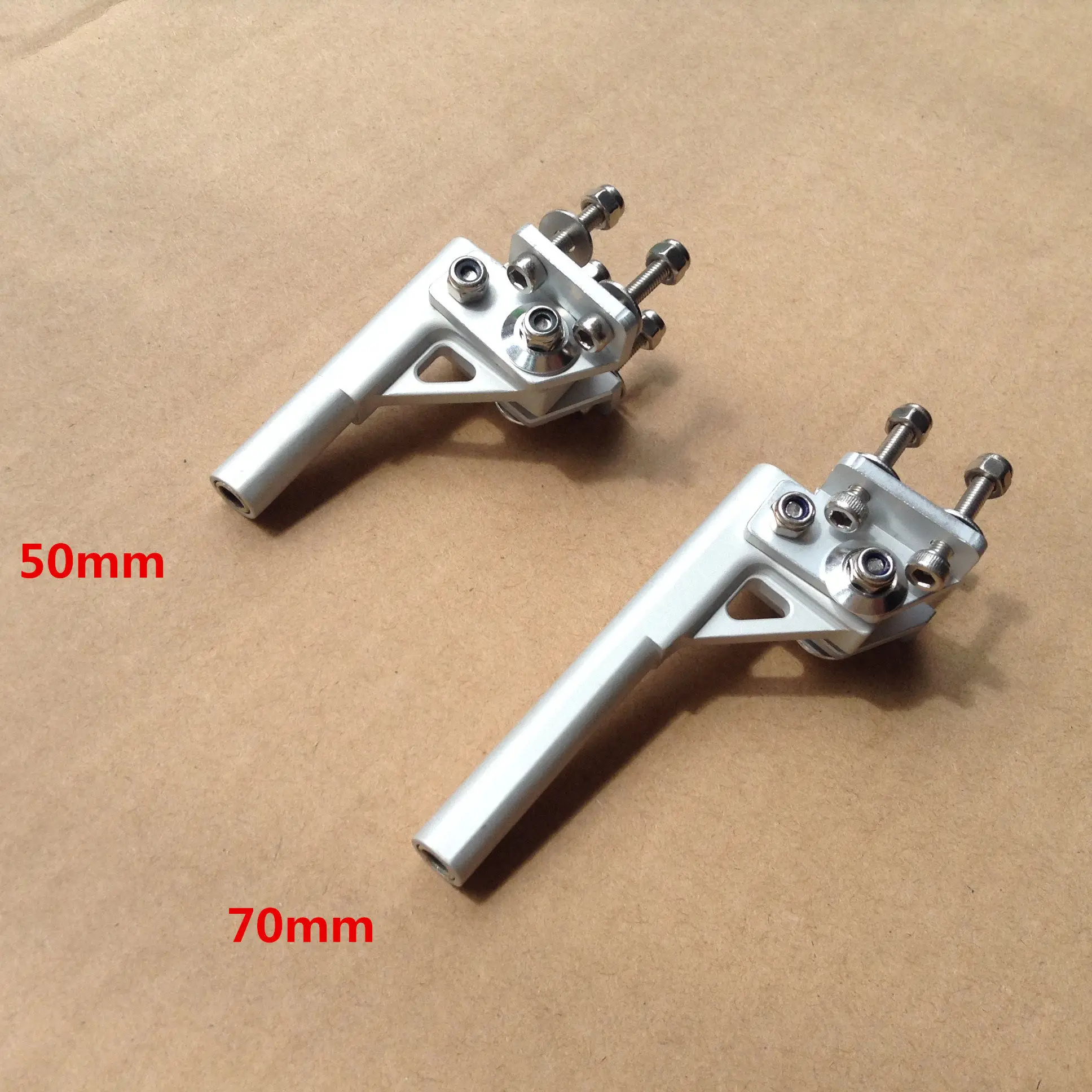 Soporte de tubo de relleno de 4 mm, soporte de eje flexible de 50 mm y 70 mm para barco RC sin escobillas, soporte de eje monohull para carreras