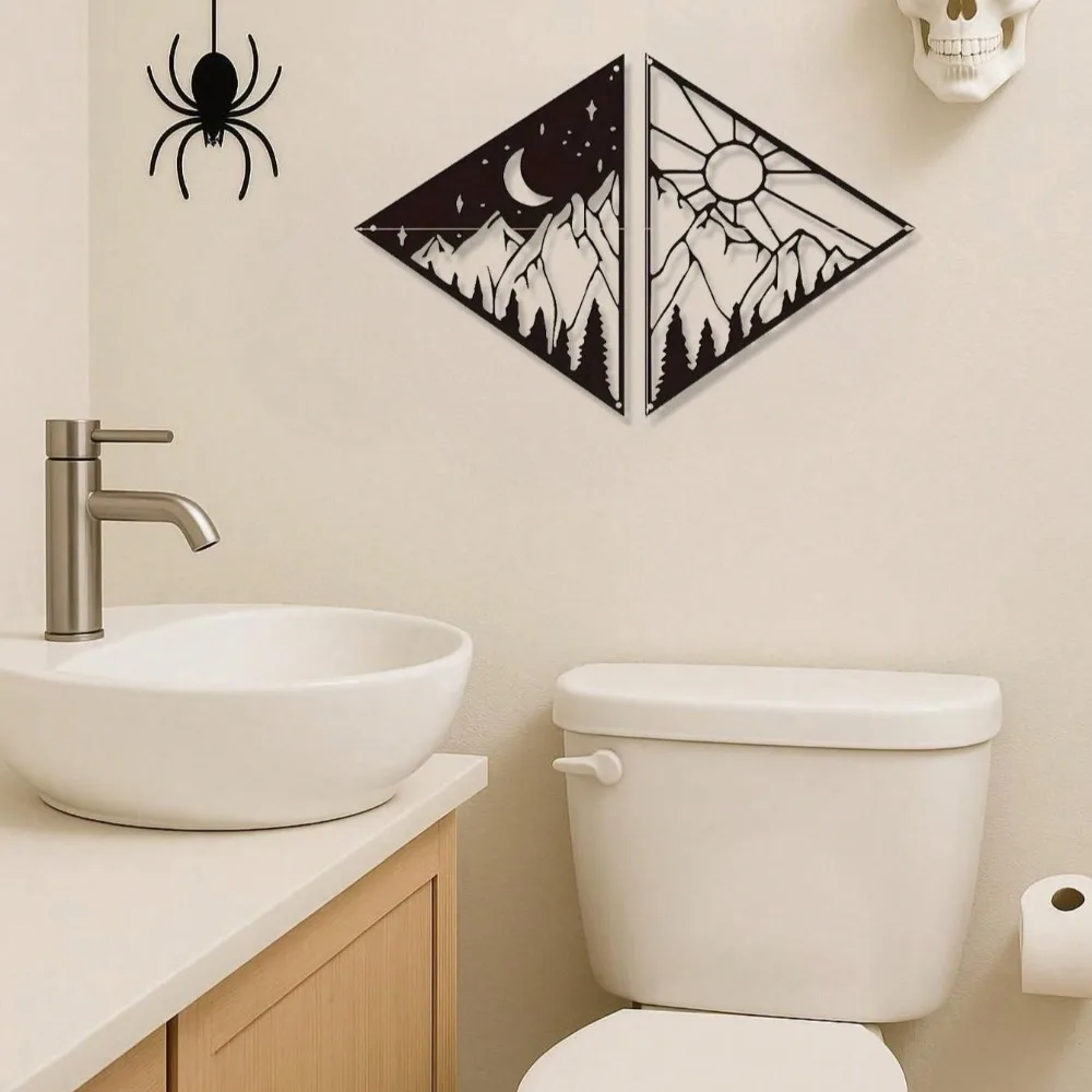 Modern Sun-Themed Metal Wall Art, Creative Metal Wall Hanging for Home Decoration - Ideal for Living Room,and Office Wall Decor - Image 5