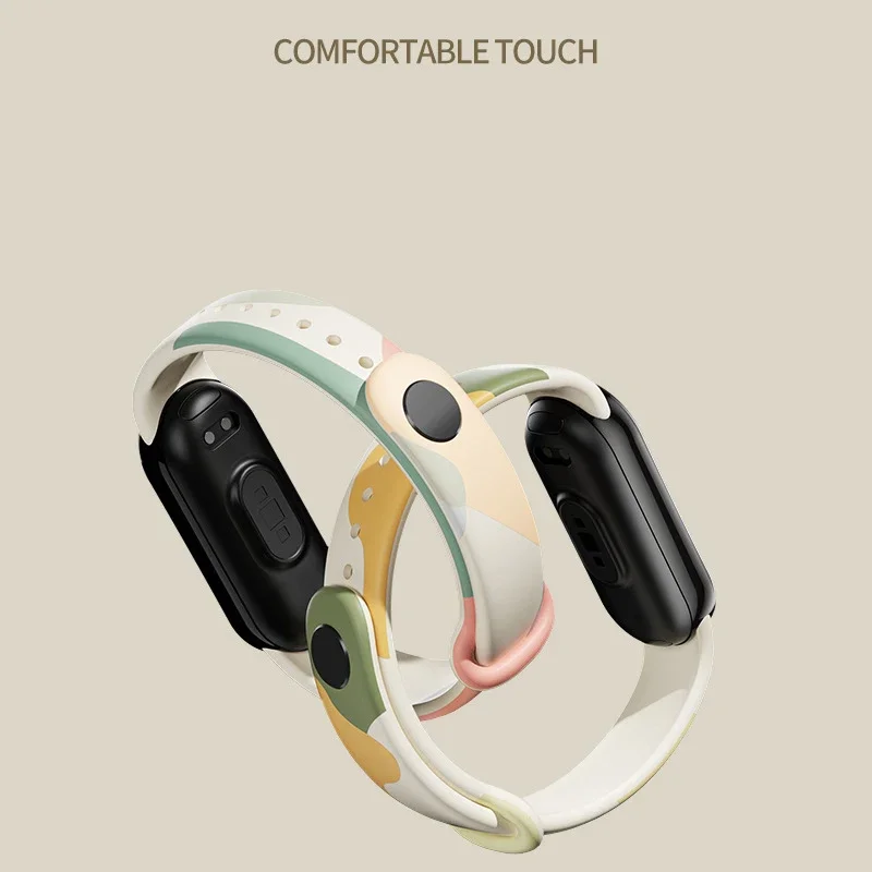 Morandi Silicone Strap for Xiaomi Mi Band 9 Smart Band Replacement Bracelet Belt Wriststrap for Xiaomi Band 5 miband 8 9 Strap