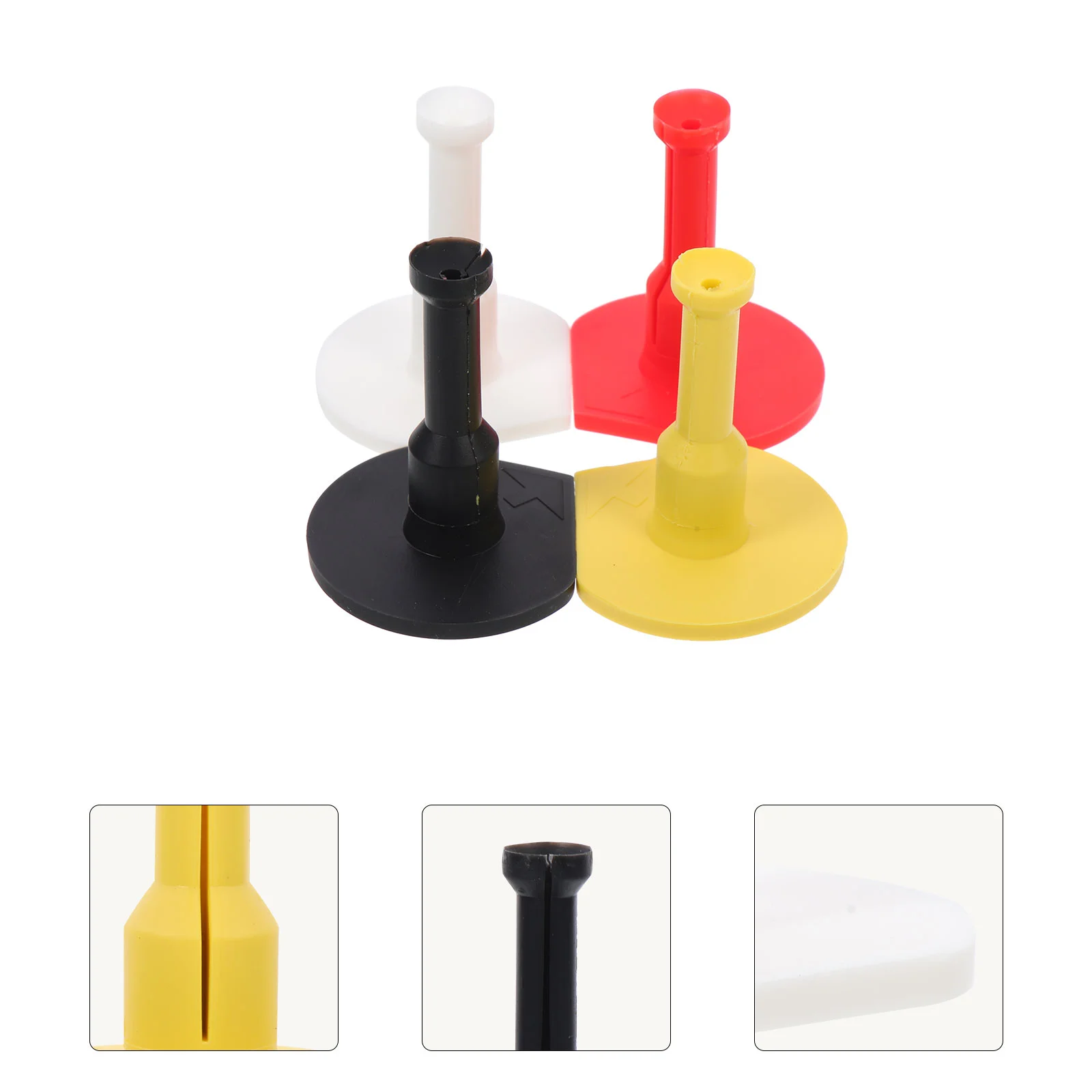 4Pcs Golf Tees Rubber Reusable Practice Holders Golfing Supplies Flexible Roll Less Resistance Golf Tray