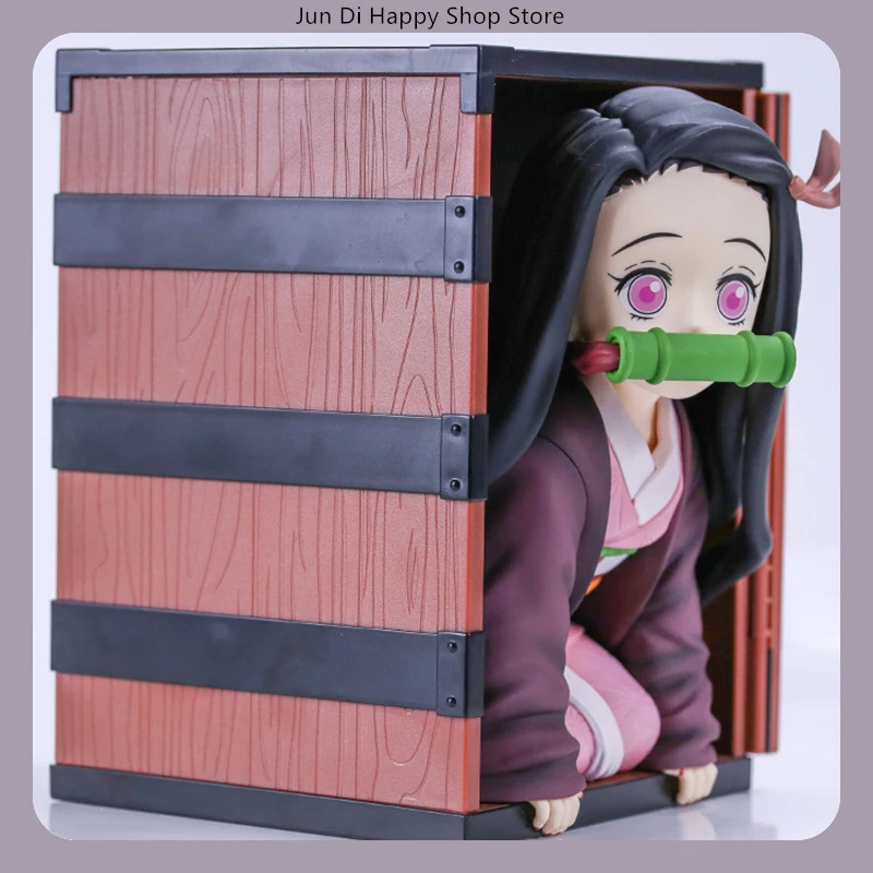 鬼滅の刃 竈門禰豆子 22cm PVC アニメフィギュア スタチュー デスクトップデコレーション ギフト