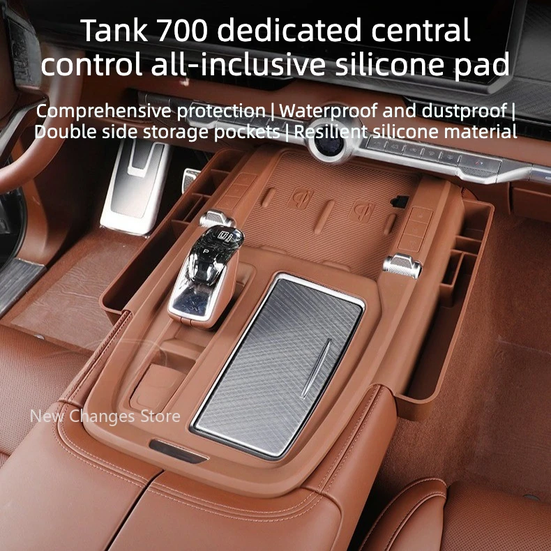 

For GMW TANK 700 Central Panel Full Coverage Silicone Protective Pad Silicone Storage Box Internal Modification Upgrade Parts