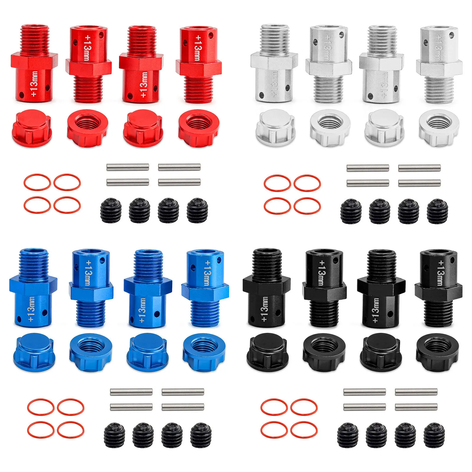 10mm/13mm Widened Wheel Connector (17mm Hex) for Arrma 1/8 Kraton Outcast Fireteam Typhon 1/7 Mojave Infraction Felony Limitless