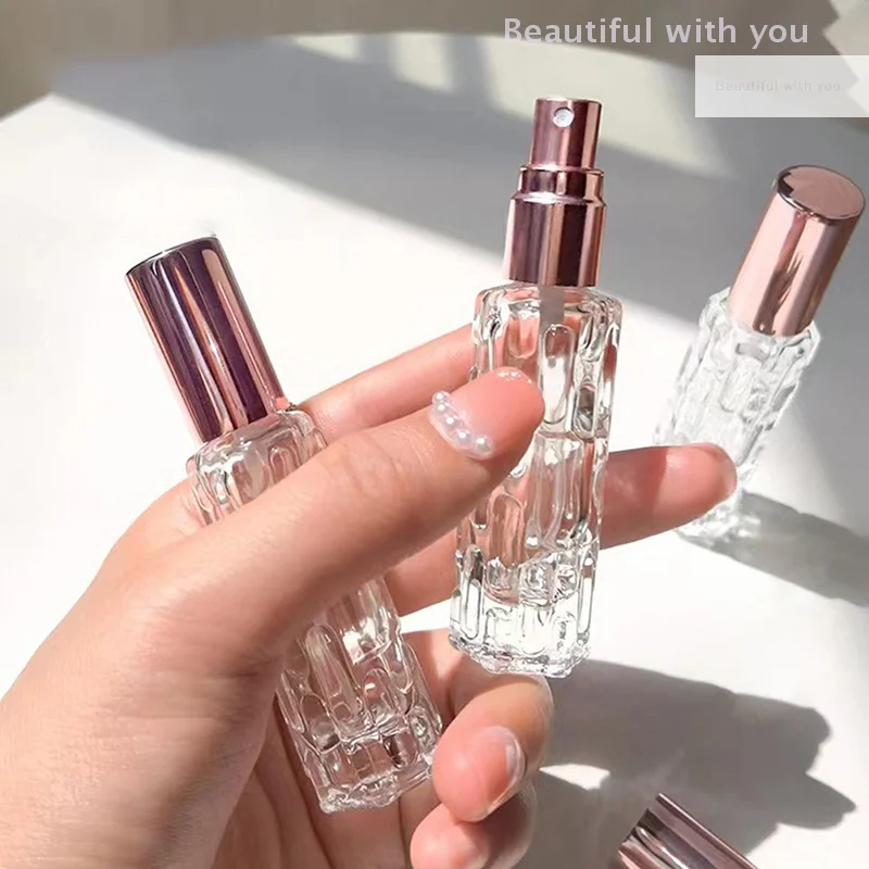 

10ml Glass Portable Refillable Perfume Bottle Cosmetic Container Empty Spray Atomizer Travel Bottle