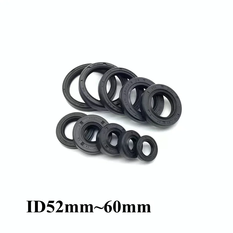 

5Pcs ID 55~57mm OD 65~110mm Height 6~12mm TC/FB/TG4 Skeleton Oil Seal Ring NBR Double Lip Sealing Gasket For Rotation Shaft Ring