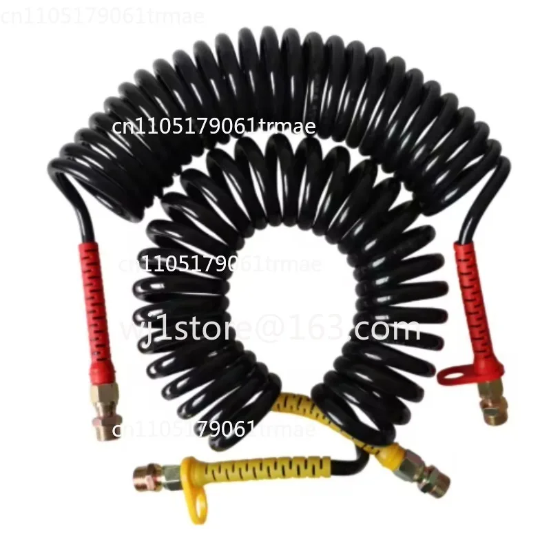 Trailer connection trachea semi-trailer spiral steam pipe spring large truck brake air brake pipe fittings double layer