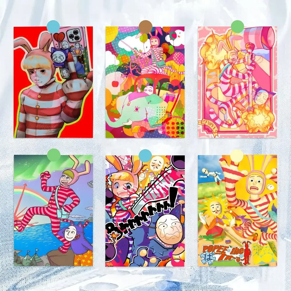 Anime P-Popee the Performer Surreal Cartoon Poster HD Wall Decor for Bedroom Living Room Dorm Bar Cafe Office Gift