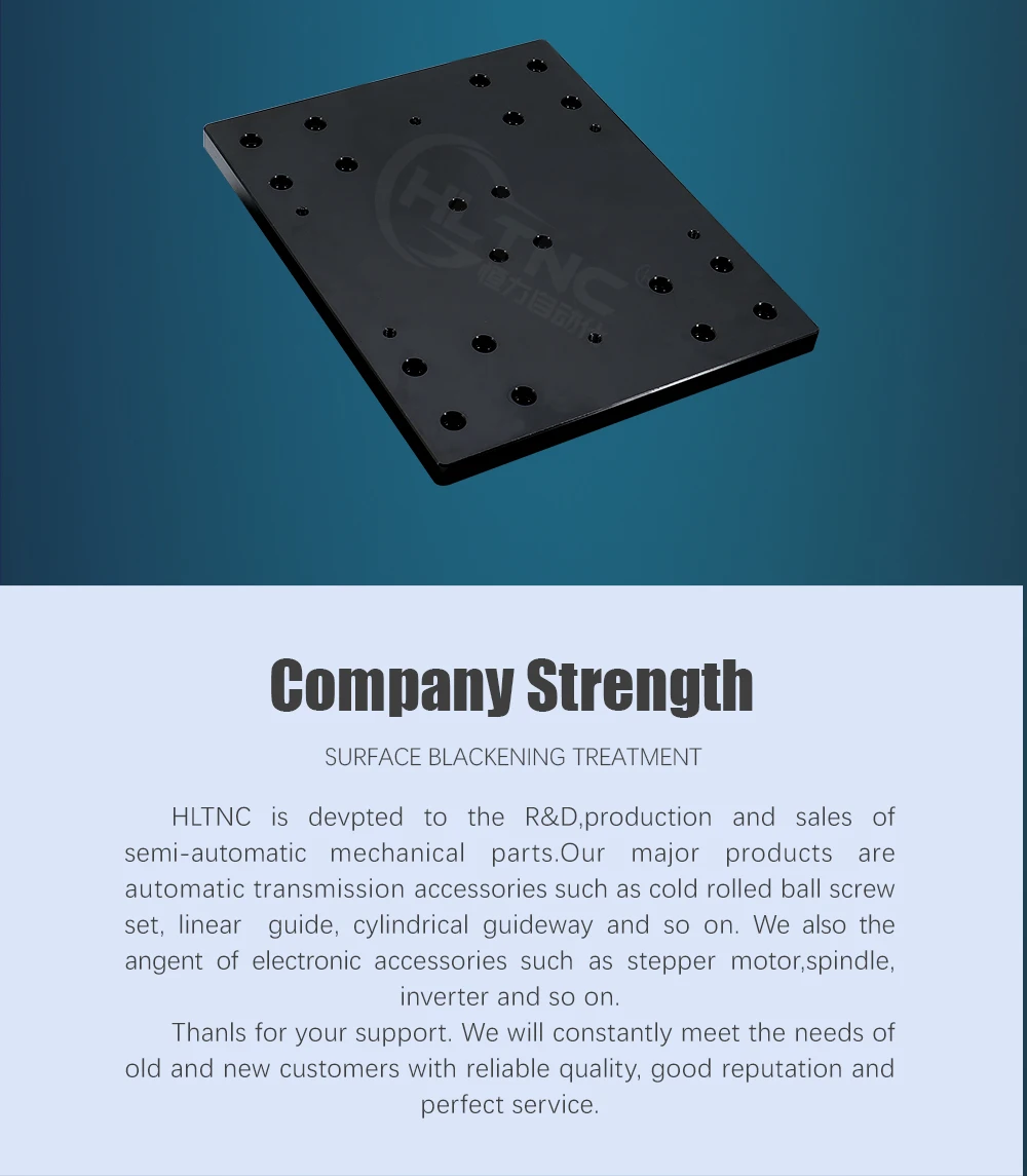 HLTNC 1 PCS Module Sliding Table CNC Aluminum Plate for DSG16H and SBR16UU OR Suitable for HGH20CA or 30160 Aluminum Profile