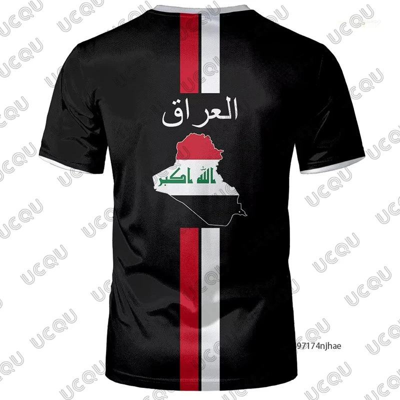 2026 New Iraq Style Print Football Jersey For Men Women T-shirt Summer Short Sleeve Sports Quick-drying Tees Casual Kids Tops - view 5