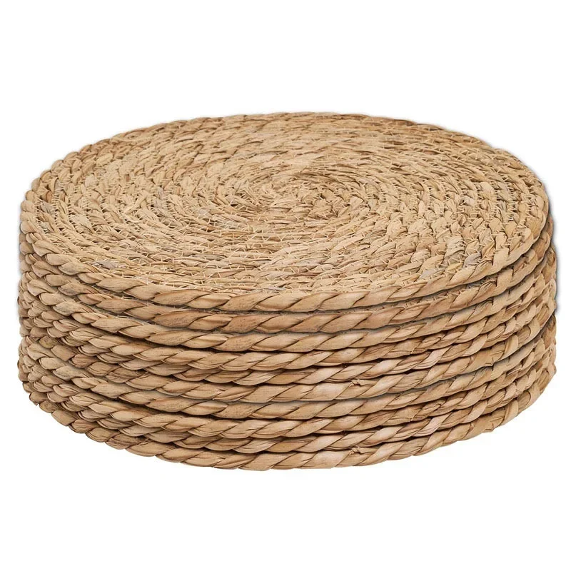 

Pot Mats Handwoven Rattan Placemats Round Heat Insulation Mats Natural Woven Table Mats For Dining Home Wedding Decor