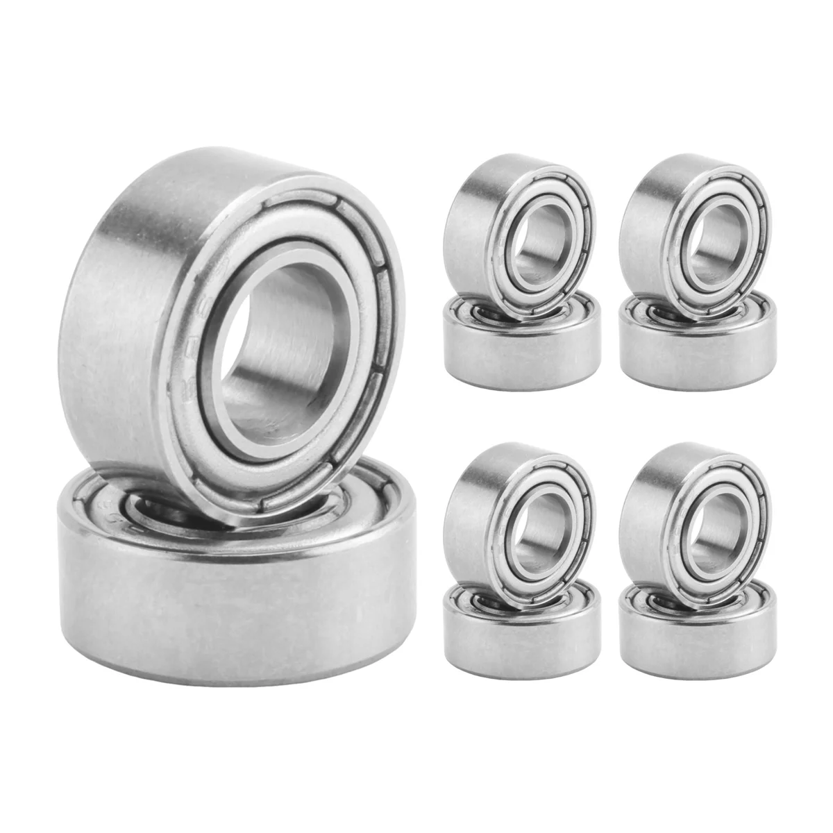 6mm x 13mm x 5mm Miniature Deep Groove Radial Ball Bearings 686Z 10Pcs