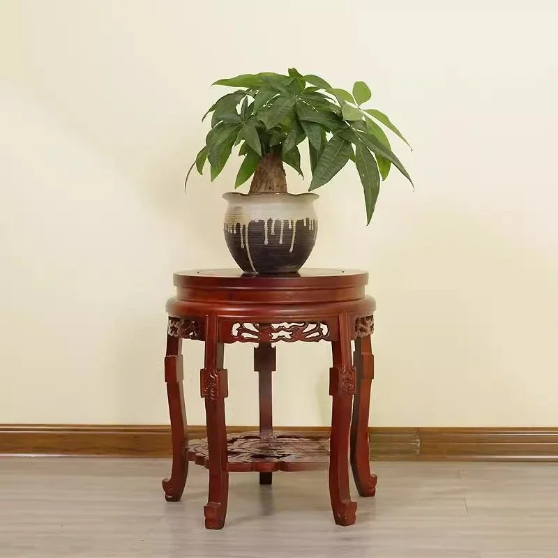 

Flower pot stand, fish tank base, large plant stand, simple extra-large bonsai stand in living room, Chinese solid wood flower s