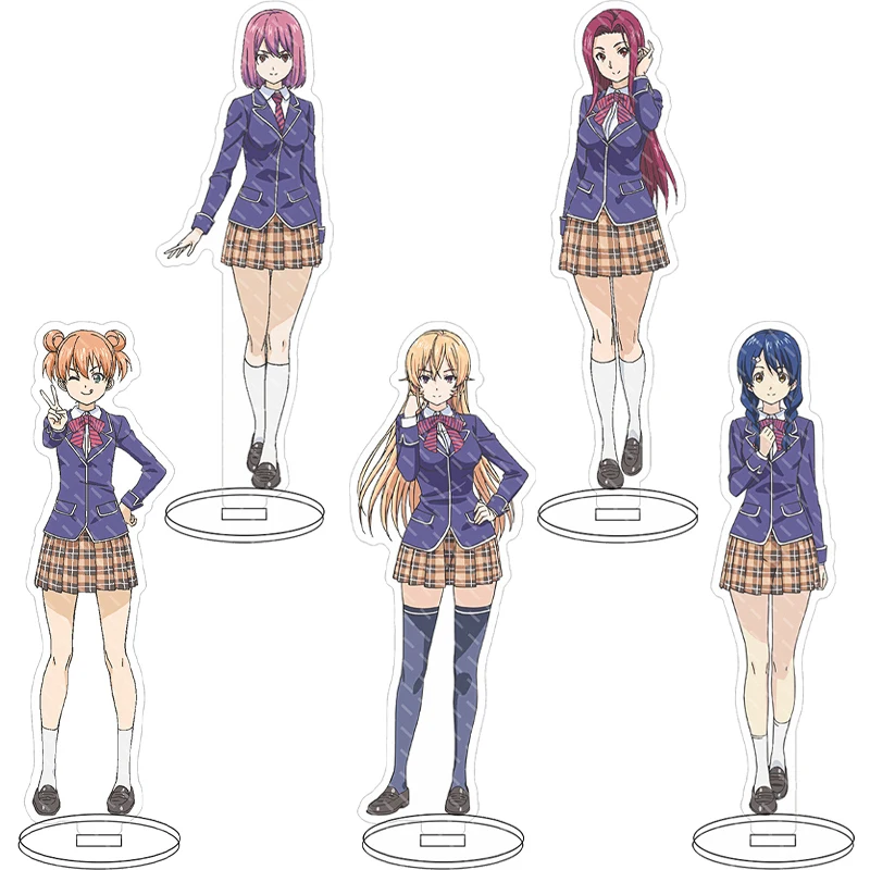 Figurine d'anime de 16 cm - Food Wars! Shokugeki no Soma Yukihira Soma Nakiri Erina Tadokoro Megumi Cos Décorations en acrylique à poser Cadeaux