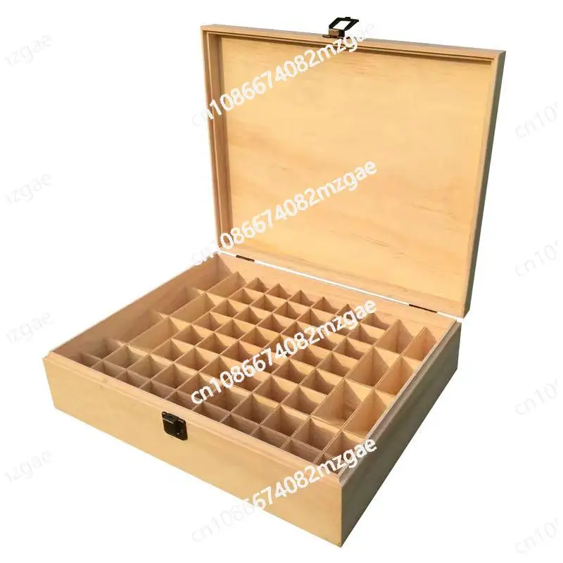 Wood E-ssential Oil Organizer Hard Shell Storage Box For Spa Oil Travel-Ready E-ssentials Oil Holder Box Holds 68 5-15ml Bottles