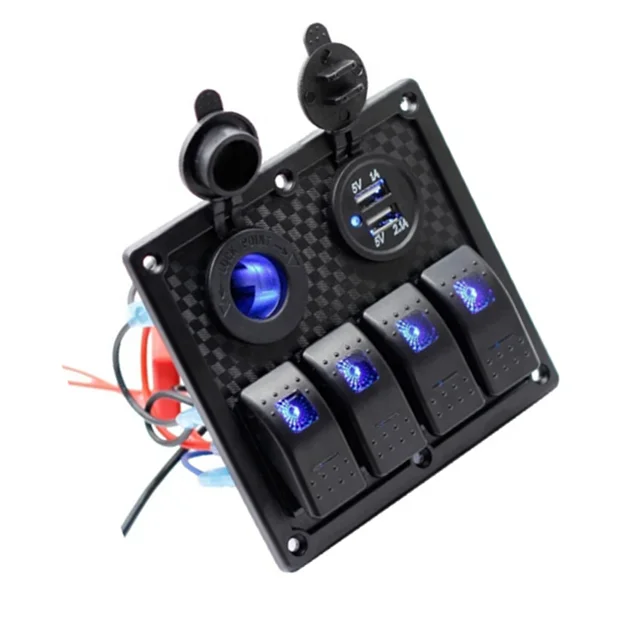 Новая 4-бандовая водонепроницаемая панель кулисного переключателя