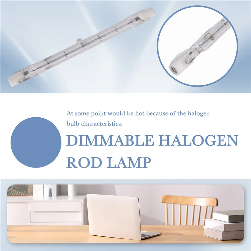 AEE3-R7S Halogen Light Bulb 118 Mm 200 W 230 V Pack Of 10 Halogen Rod R7S Halogen Bulb R7S Dimmable Halogen Rod Lamp Lights