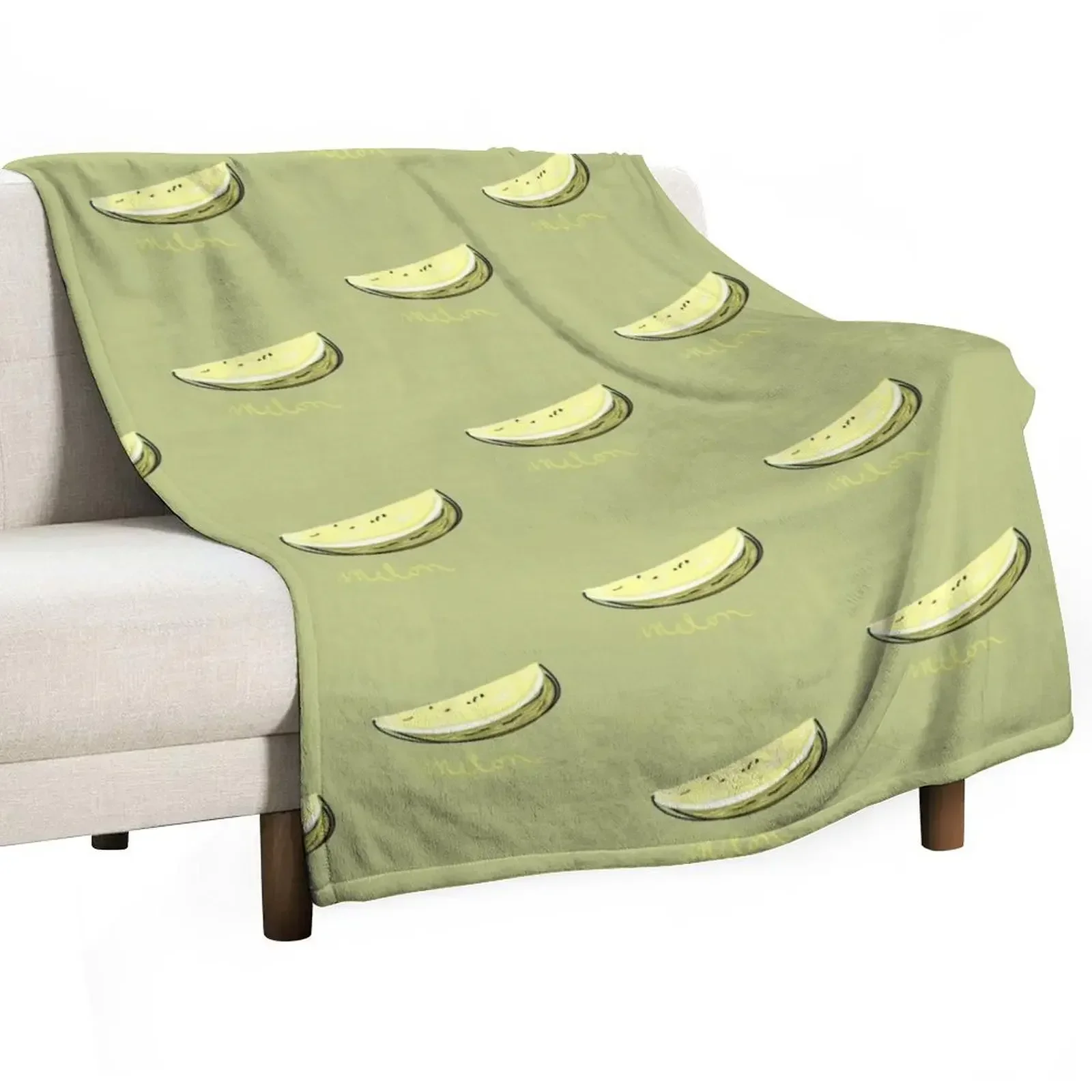 Fun melon Throw Blanket Furrys Sofa Quilt Blankets