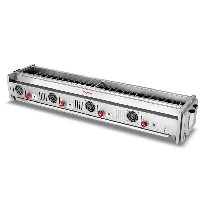 A8 Series 4 Controls Professional Commercial Smokeless Stainless Steel BBQ Grill LPG/Natural Gas High Temperature