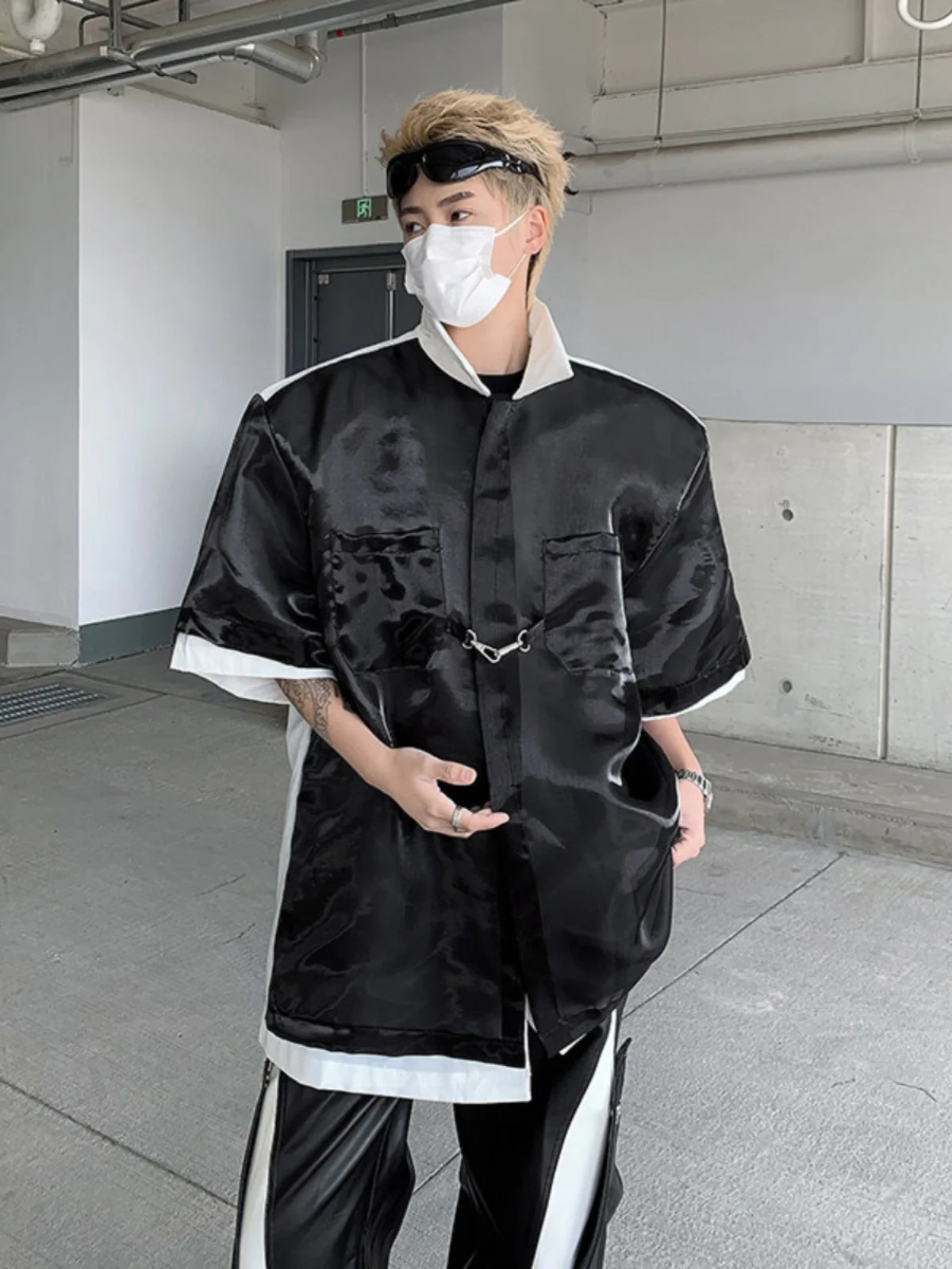 

Мужская куртка-жакет в винтажном стиле с двойным слоем, дизайнерская, трендовая, от бренда IY, для повседневной носки