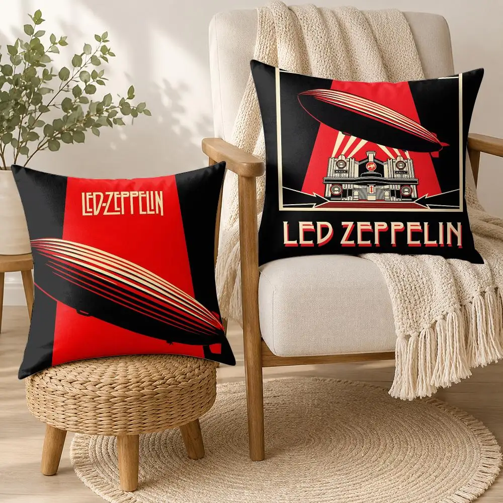 Band Epic L-Led Z-Zeppelin Cushion Cover Breathable Short Plush Pillow Case Wrinkle-Resistant Machine-Washable For Easy Care 3